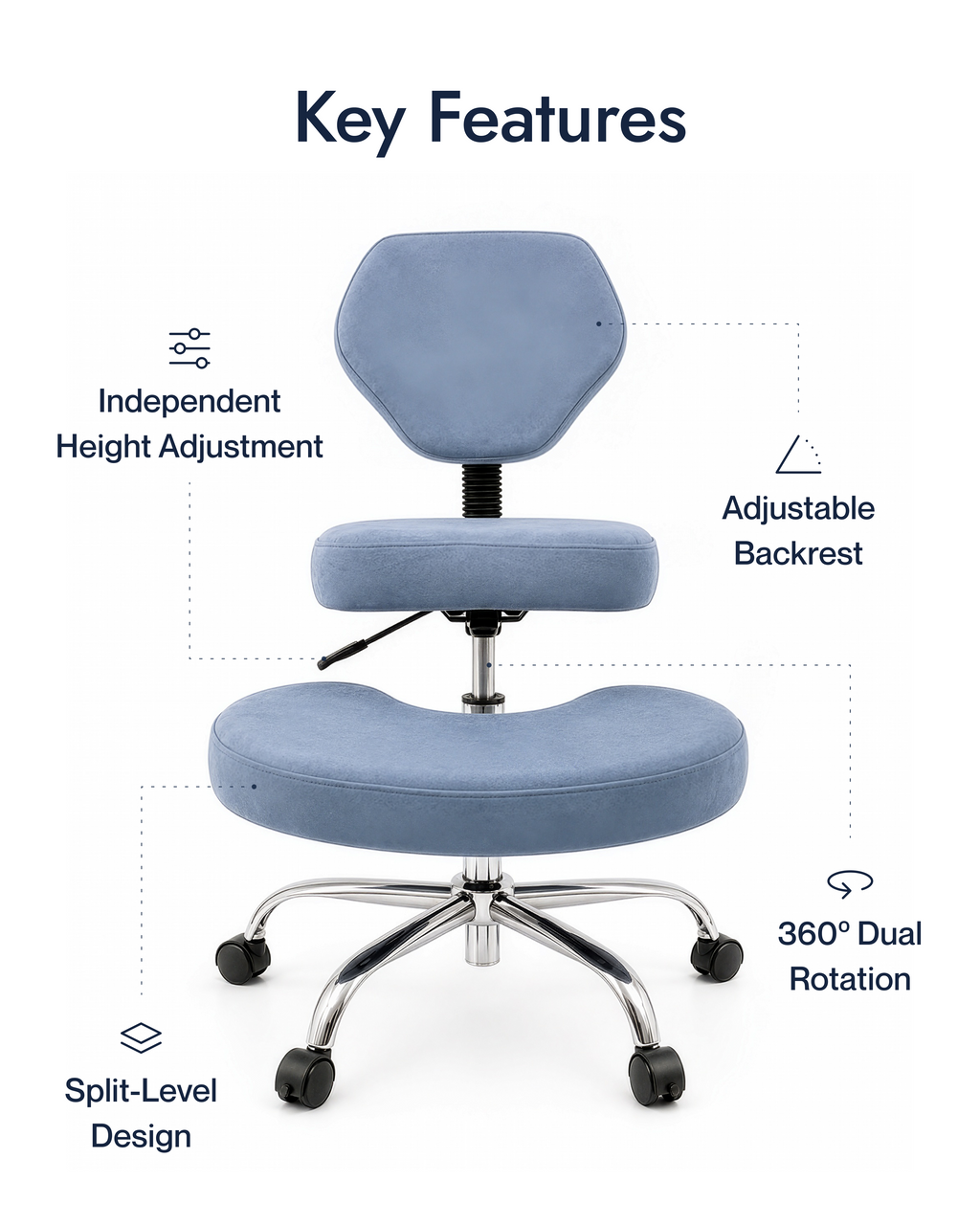 KÖVA Freedom Chair — Blue Mirage (view 6)