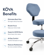 KÖVA Freedom Chair — Blue Mirage (view 8)