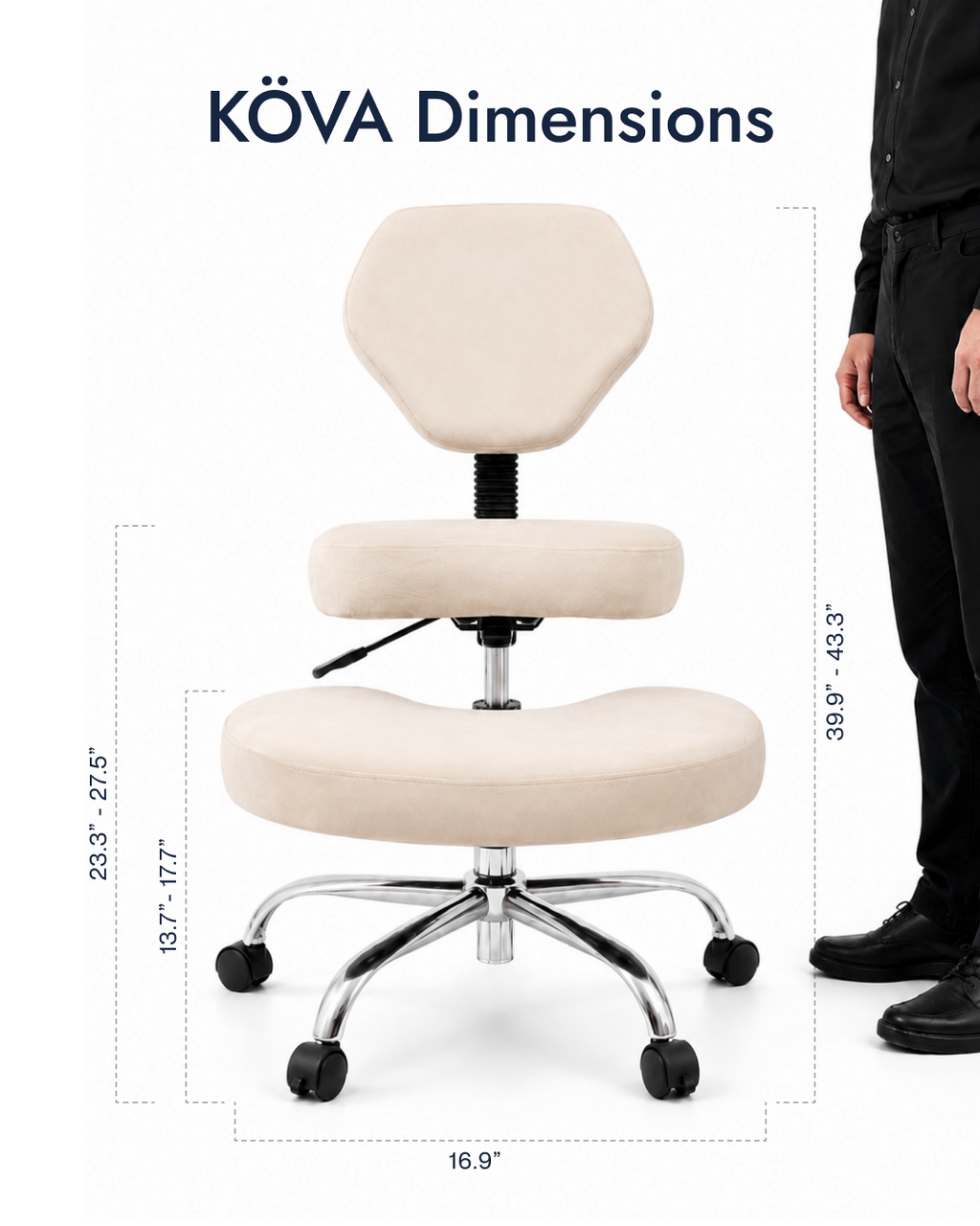KÖVA Freedom Chair — Soft Sand (view 12)